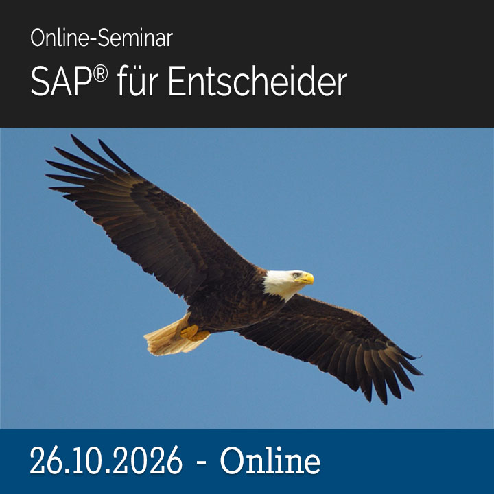 26.10.2026 - Online-Seminar SAP® für Entscheider
