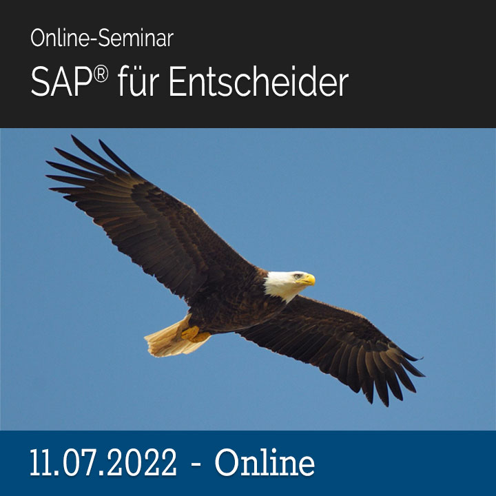 11.07.2022 - Online-Seminar SAP® für Entscheider