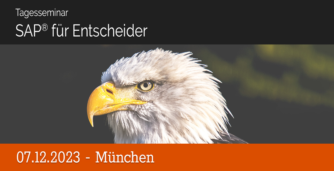 07.12.2023 - Tagesseminar SAP® für Entscheider - München