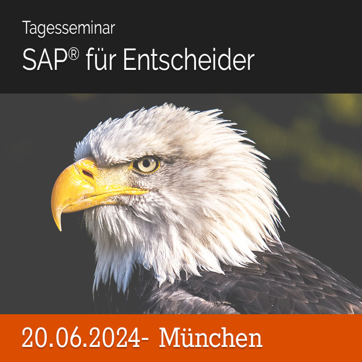 20.06.2024 - Tagesseminar SAP® für Entscheider - München