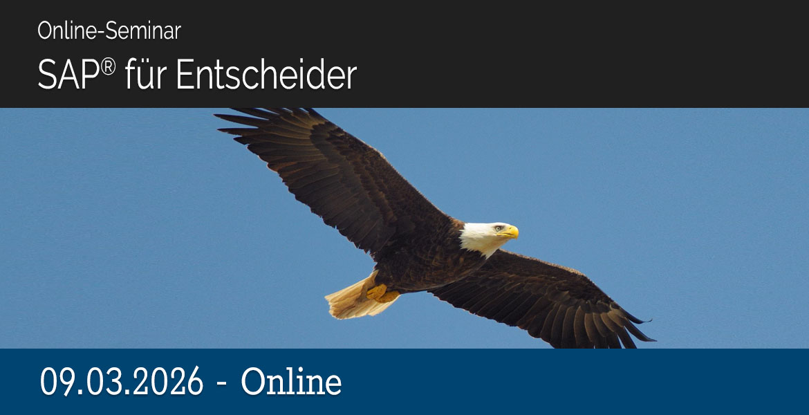 09.03.2026 - Online-Seminar SAP® für Entscheider