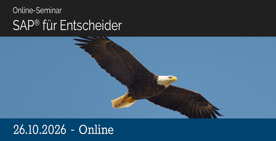 26.10.2026 - Online-Seminar SAP® für Entscheider